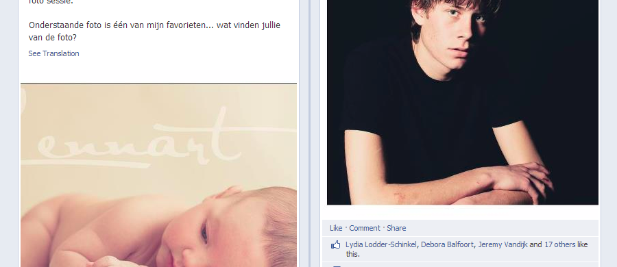 Niekfotografie op Facebook